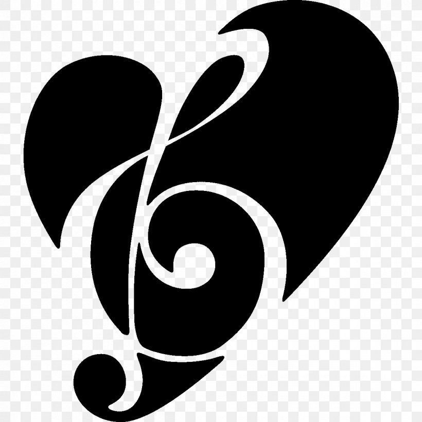 Musical Note Treble Clip Art, PNG, 1200x1200px, Watercolor, Cartoon, Flower, Frame, Heart Download Free