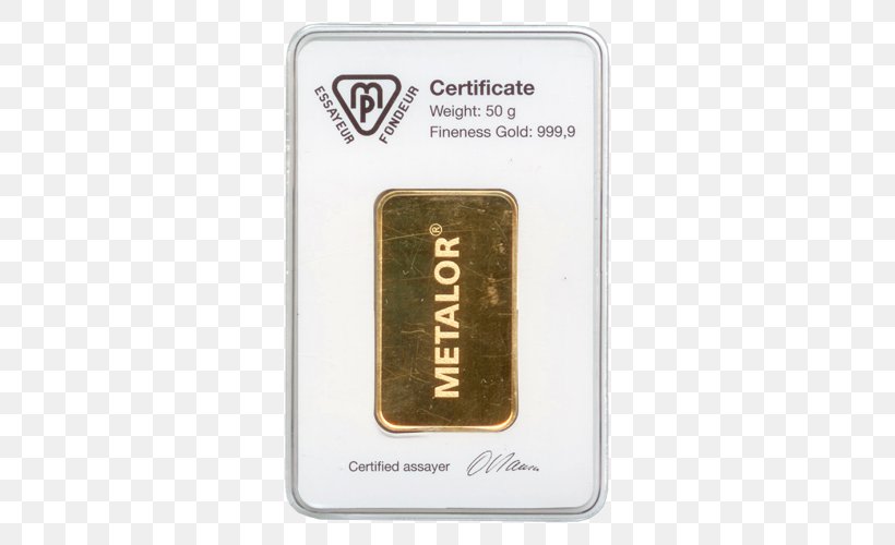 Gold Bar Lingotin Silver Bullion, PNG, 500x500px, Gold, Brand, Bullion, Gold As An Investment, Gold Bar Download Free