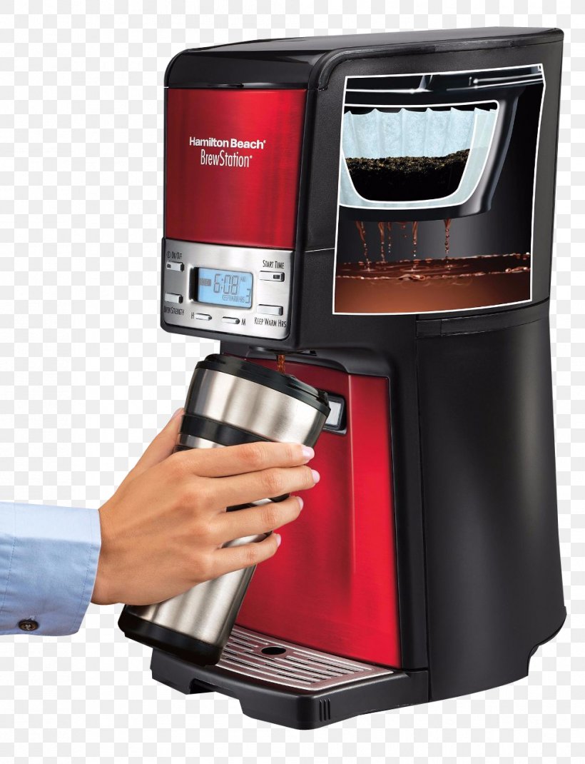 Brewed Coffee Coffeemaker Iced Coffee Hamilton Beach Brands, PNG, 993x1296px, Coffee, Brewed Coffee, Carafe, Coffee Cup, Coffeemaker Download Free