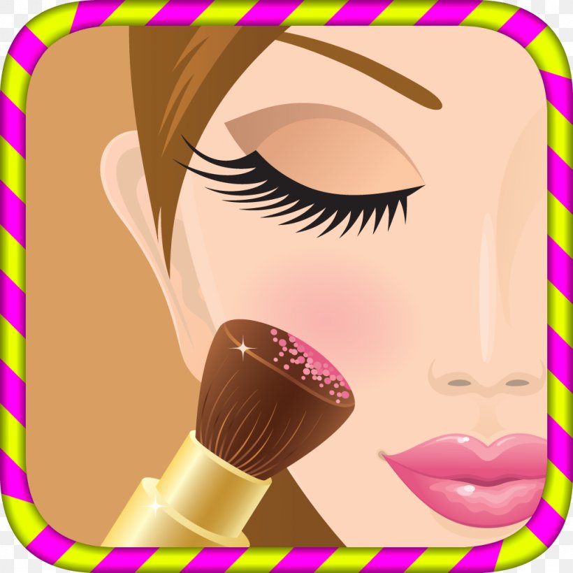 Cosmetics Realistic Make Up Make-up Eye Lip, PNG, 1024x1024px, Watercolor, Cartoon, Flower, Frame, Heart Download Free