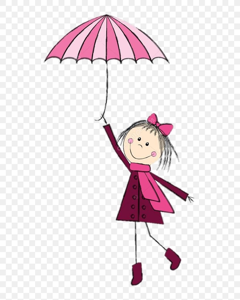 Umbrella Cartoon, PNG, 724x1024px, Drawing, Cartoon, Doodle, Figure Drawing, Magenta Download Free