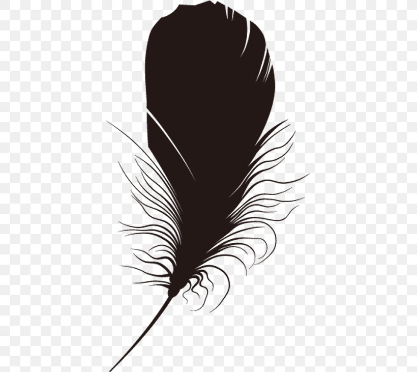 Black Feather., PNG, 401x731px, Feather, Animation, Black, Black And White, Chomikujpl Download Free