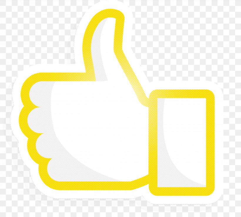 Facebook Like, PNG, 3000x2695px, Facebook Like, Line, Meter, Yellow Download Free