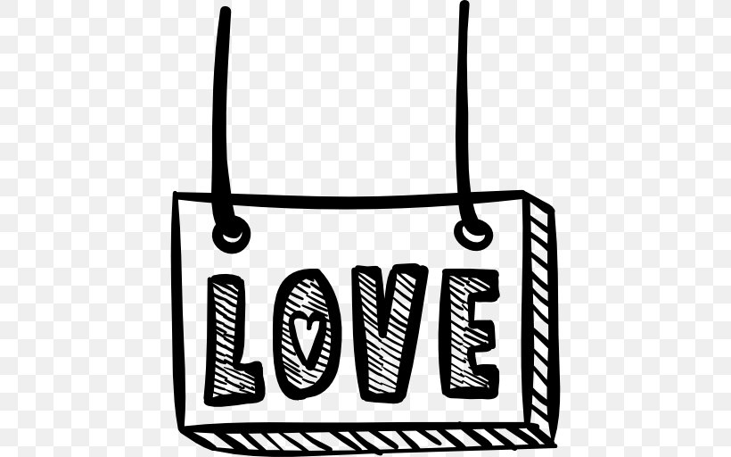 Love Romance Sign Heart, PNG, 512x512px, Love, Area, Bag, Black, Black And White Download Free