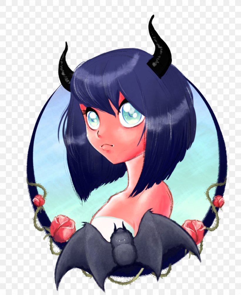 Drawing Devil Kawaii, PNG, 900x1098px, Watercolor, Cartoon, Flower, Frame, Heart Download Free