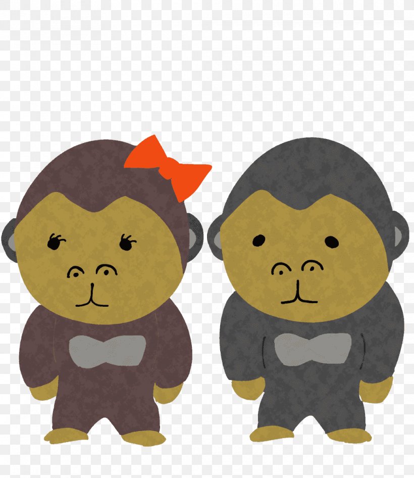 Gorilla Monkey Illustration Cartoon Image, PNG, 1040x1200px, Gorilla, Blog, Carnivoran, Cartoon, Character Download Free
