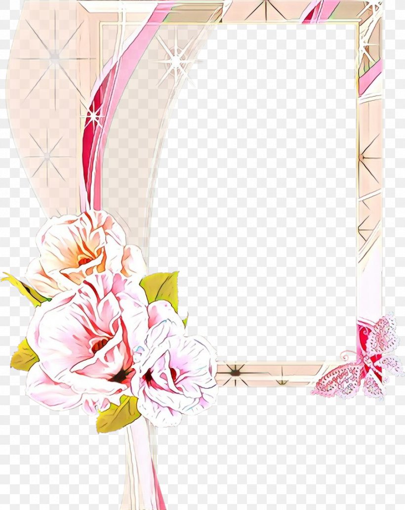 Picture Frame, PNG, 900x1133px, Cartoon, Flower, Interior Design, Picture Frame, Pink Download Free