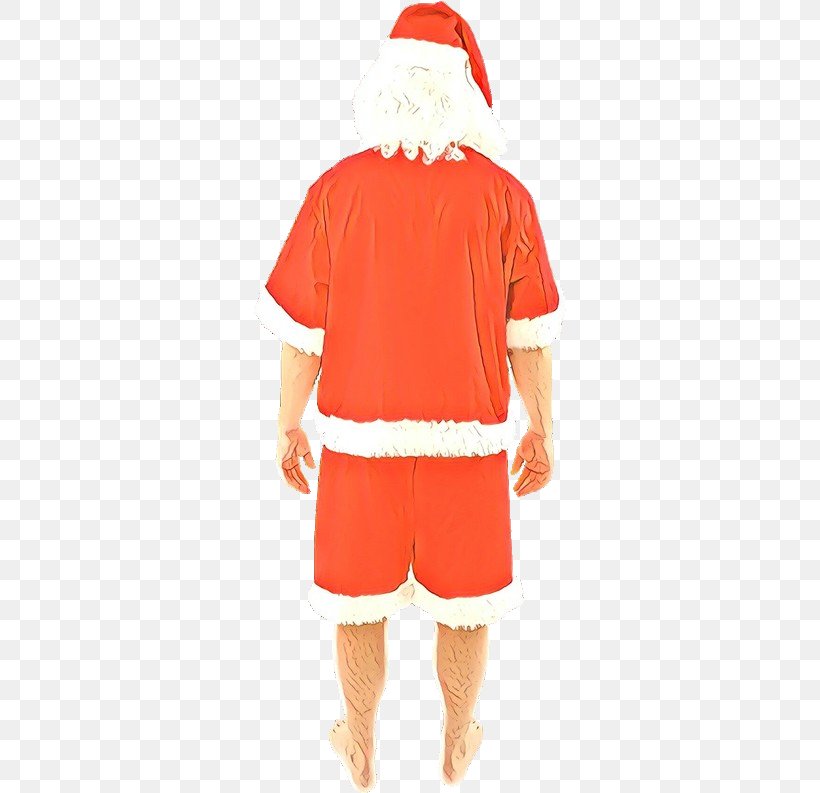 Santa Claus, PNG, 500x793px, Clothing, Costume, Orange, Red, Santa Claus Download Free