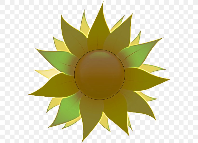 Sunflower, PNG, 594x595px, Green, Flower, Leaf, Plant, Sunflower Download Free