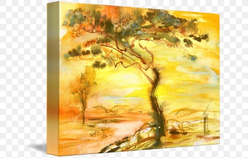 Watercolor Painting Acrylic Paint Modern Art, PNG, 650x523px, Painting, Acrylic Paint, Acrylic Resin, Art, Landscape Download Free