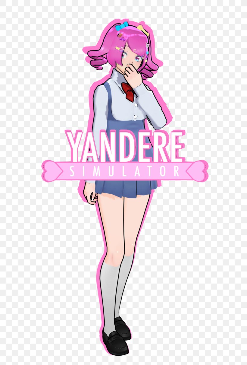 Yandere Simulator Uniform Costume Character, PNG, 660x1210px, Watercolor, Cartoon, Flower, Frame, Heart Download Free