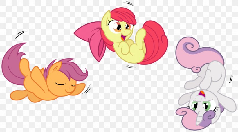 Apple Bloom Pony Scootaloo Twilight Sparkle Cutie Mark Crusaders, PNG, 850x472px, Watercolor, Cartoon, Flower, Frame, Heart Download Free
