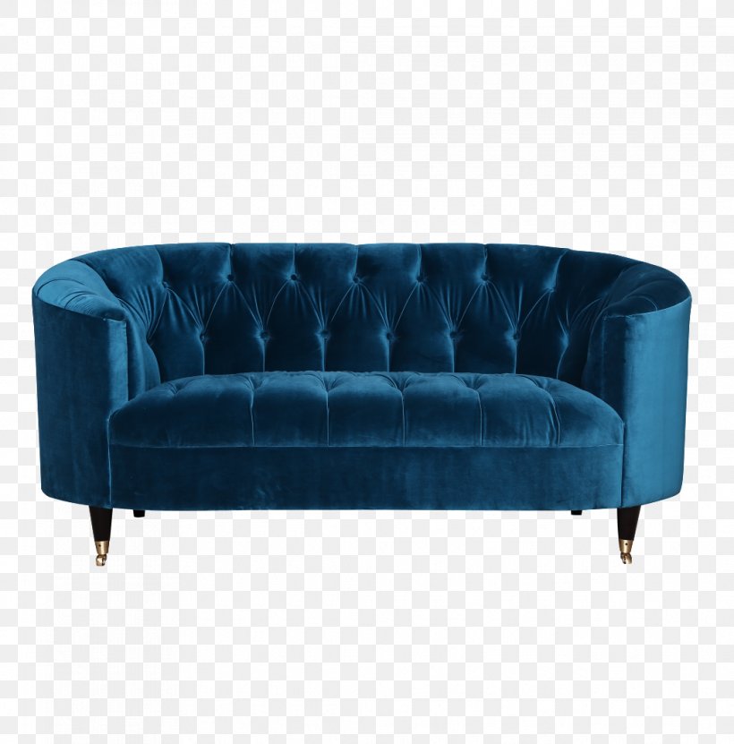 Loveseat Blue Couch, PNG, 1035x1050px, Loveseat, Armrest, Blue, Button, Chair Download Free