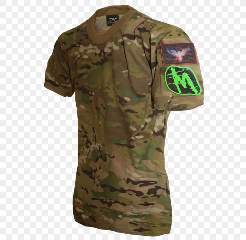 T-shirt MultiCam Sleeve Army Combat Shirt, PNG, 586x800px, Tshirt, Army Combat Shirt, Camouflage, Longsleeved Tshirt, Military Camouflage Download Free