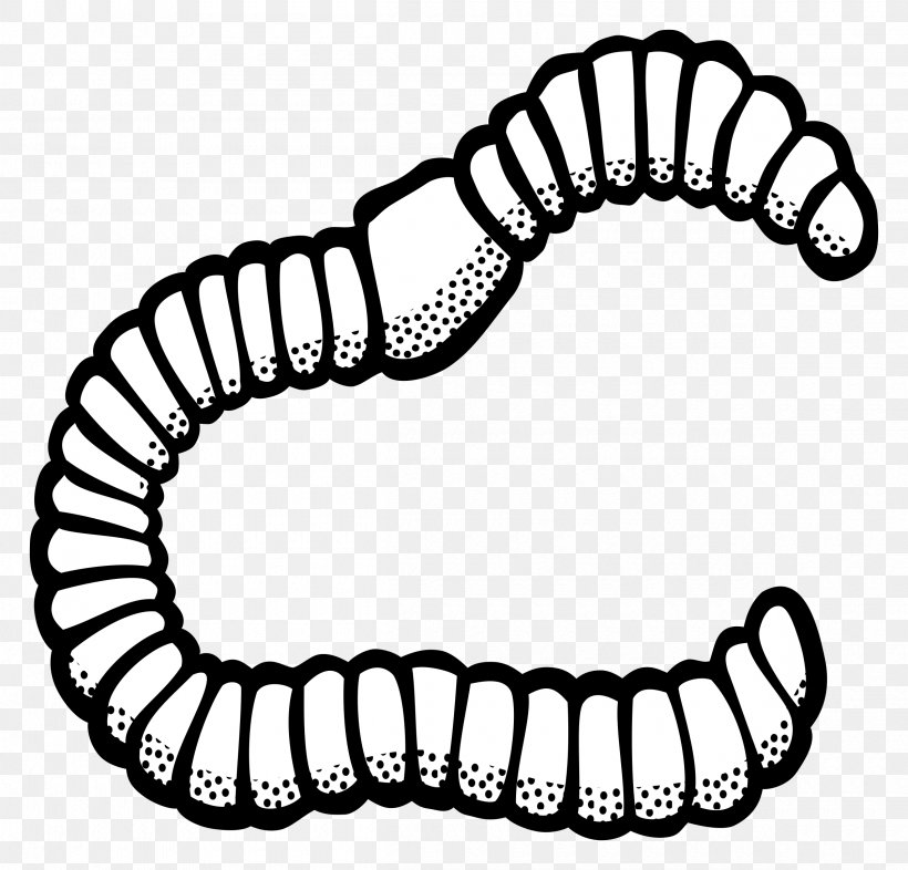 Earthworm Clip Art, PNG, 2400x2301px, Worm, Auto Part, Black, Black And White, Drawing Download Free