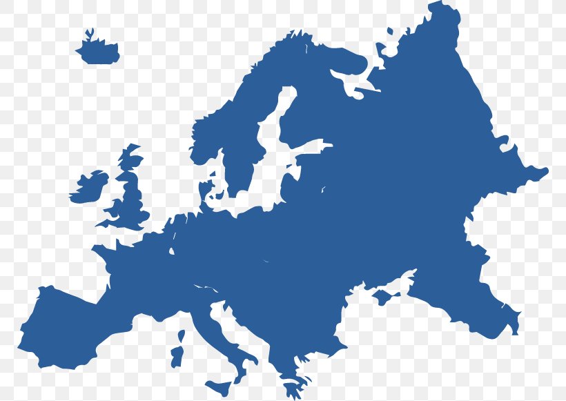 Europe Vector Map, PNG, 770x581px, Europe, Area, Blank Map, Blue, Border Download Free
