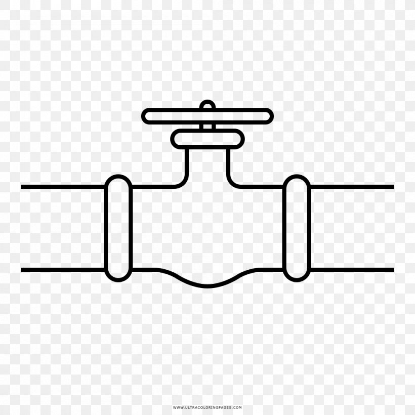 Pipe Drawing Drain Plumbing, PNG, 1000x1000px, Pipe, Area, Black And White, Coloring Book, Diagram Download Free