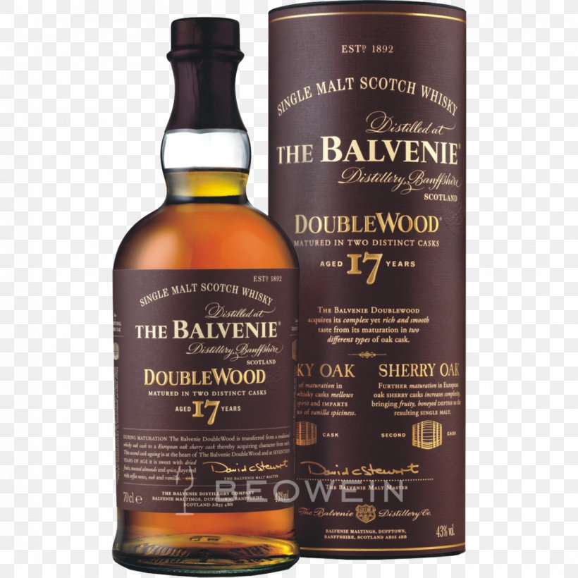 Balvenie Distillery Single Malt Whisky Single Malt Scotch Whisky Balvenie DoubleWood, PNG, 1080x1080px, Single Malt Whisky, Alcoholic Beverage, Barrel, Blended Whiskey, Bottle Download Free