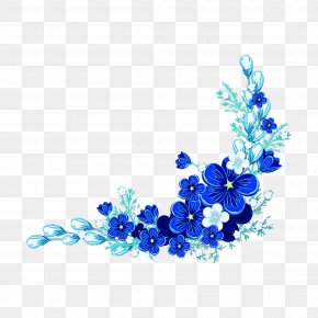 Wildflower Borage Family - Blue Flower Cobalt Blue Plant Delphinium PNG