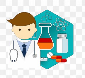 Science Laboratory Flask - Cartoon Chemist Clip Art Laboratory Flask Science PNG