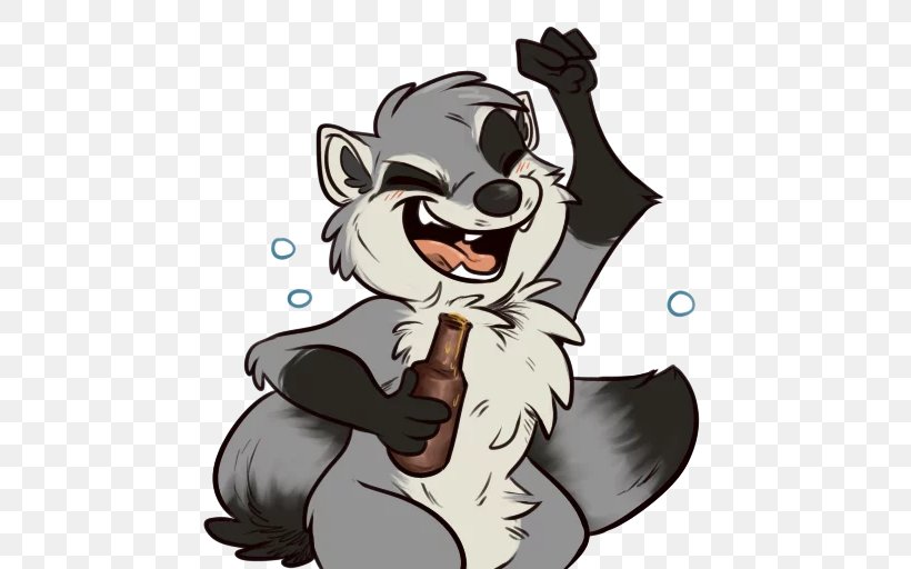 Dog Raccoons Sticker Mammal Clip Art, PNG, 512x512px, Dog, Art, Bear, Behavior, Carnivoran Download Free
