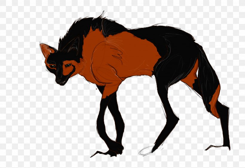 Cat Horse Canidae Maned Wolf Dog, PNG, 3500x2400px, Cat, Animal, Art, Canidae, Carnivoran Download Free
