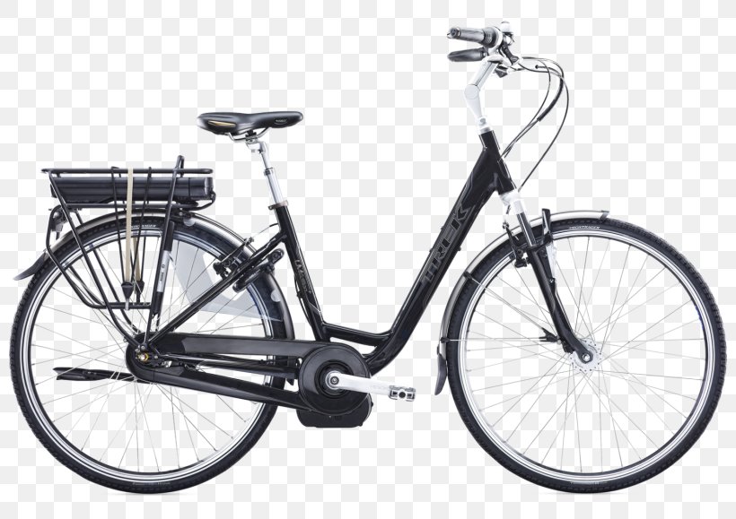 Electric Bicycle Trek Bicycle Corporation City Bicycle Hybrid Bicycle, PNG, 800x579px, Electric Bicycle, Bicycle, Bicycle Accessory, Bicycle Drivetrain Part, Bicycle Frame Download Free