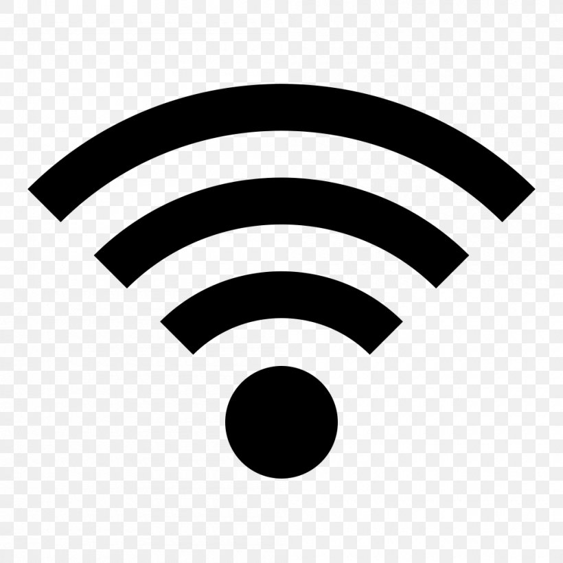 Wi-Fi Hotspot Wireless Network, PNG, 1000x1000px, Wifi, Area, Black, Black And White, Brand Download Free
