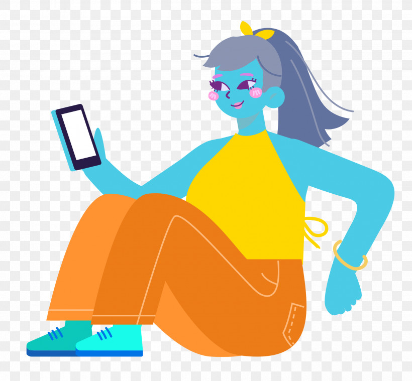 Sitting Sitting On Floor, PNG, 2500x2316px, Sitting, Behavior, Cartoon, Character, Conversation Download Free