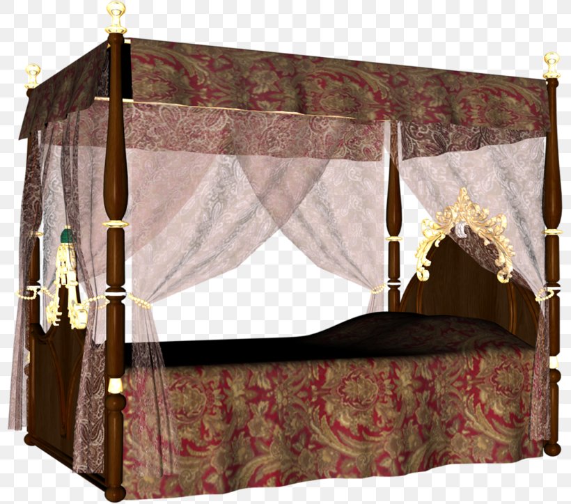 Bed Frame Curtain Baldachin Furniture, PNG, 800x724px, Watercolor, Cartoon, Flower, Frame, Heart Download Free