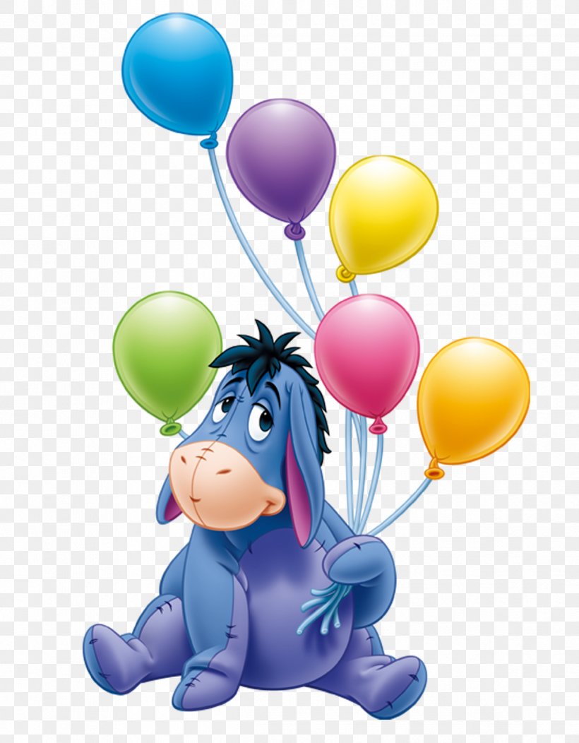 Eeyore's Birthday Party Winnie-the-Pooh Tigger Piglet, PNG, 1246x1600px, Eeyore, Balloon, Birthday, Character, Drawing Download Free