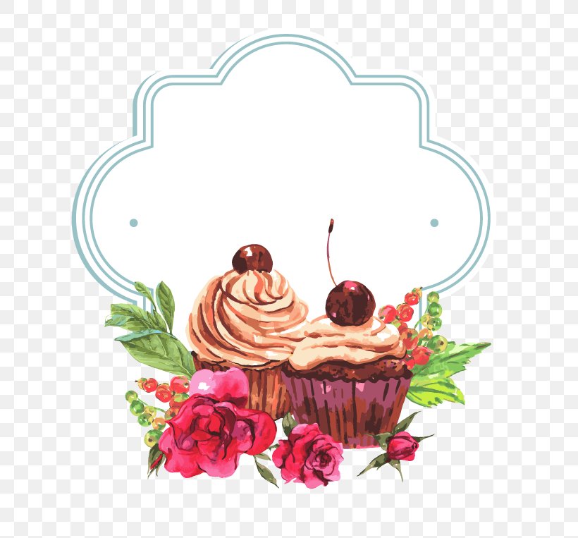 Cake Border, PNG, 727x763px, Cupcake, Berry, Buttercream, Cake, Cake Decorating Download Free