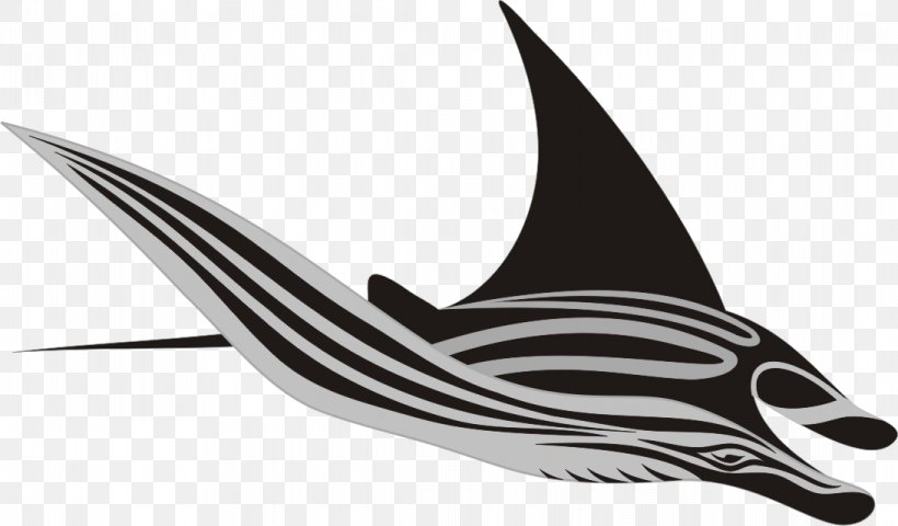 Giant Oceanic Manta Ray Fish Batoidea, PNG, 1092x640px, Giant Oceanic Manta Ray, Batoidea, Black And White, Cdr, Coreldraw Download Free