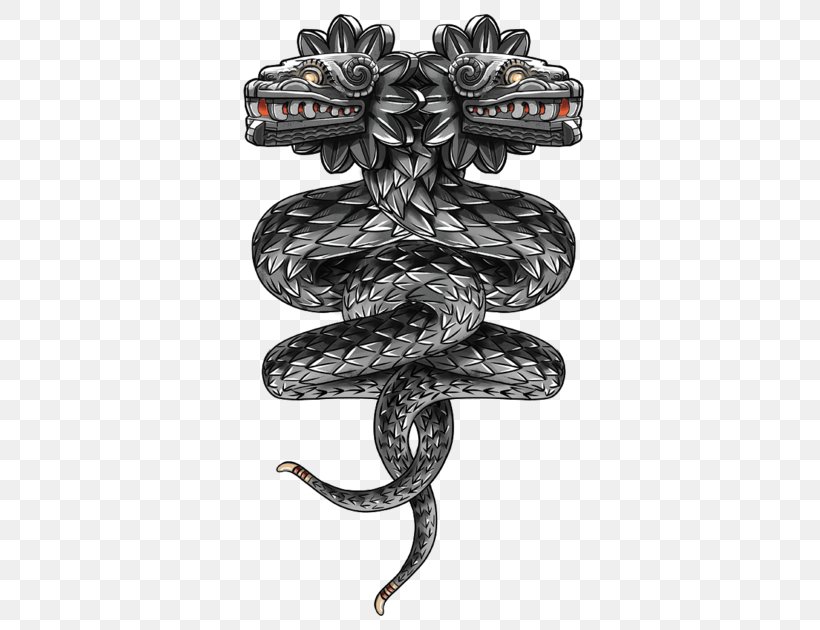 Quetzalcoatl Tattoo Double-headed Serpent Maya Civilization Feathered