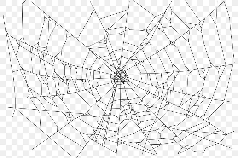 Spider Web Windows Metafile Clip Art, PNG, 800x546px, Spider, Area, Artwork, Black And White, Drawing Download Free