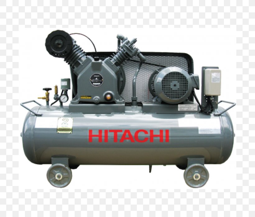 Rotary-screw Compressor Reciprocating Compressor Hitachi Piston, PNG, 700x700px, Compressor, Air Dryer, Compressor De Ar, Hardware, Hitachi Download Free