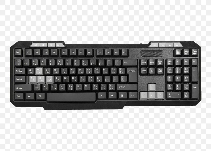 Computer Keyboard Computer Mouse Gaming Keypad USB Wireless Keyboard, PNG, 786x587px, Computer Keyboard, Arabic Keyboard, Cherry, Computer, Computer Component Download Free