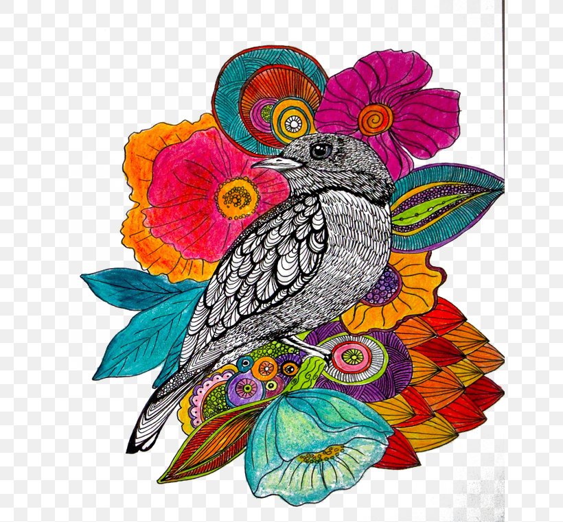 Drawing Color Pen Painting Illustration, PNG, 650x761px, Drawing, Art, Beak, Behance, Bird Download Free