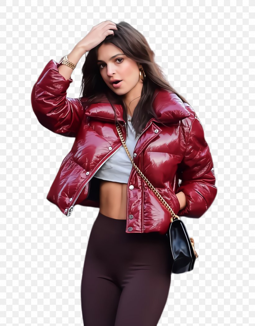 Emily Ratajkowski, PNG, 1768x2260px, Emily Ratajkowski, Clothing, Jacket, Leather, Leather Jacket Download Free