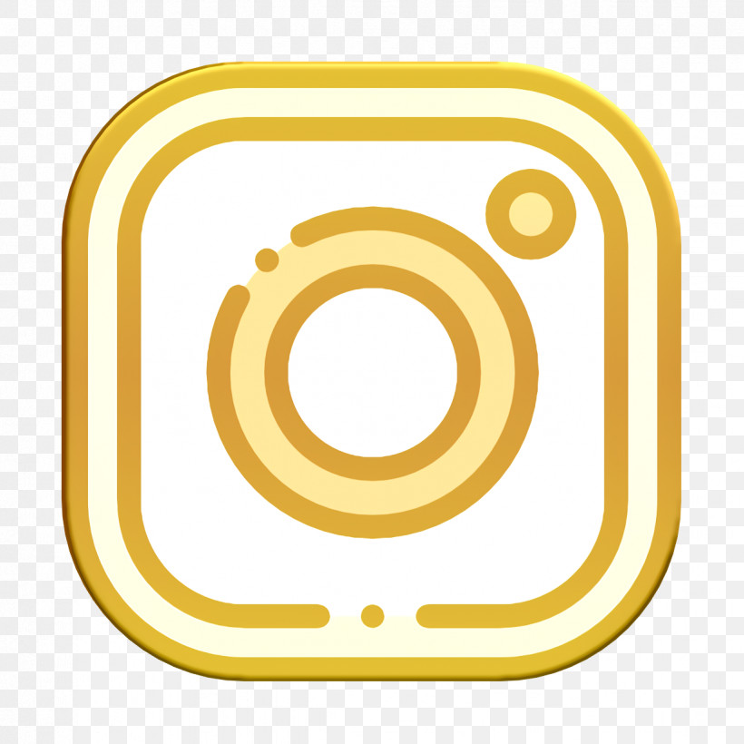 Instagram Icon Social Media Icon, PNG, 1234x1234px, Instagram Icon, Meter, Number, Social Media Icon, Yellow Download Free