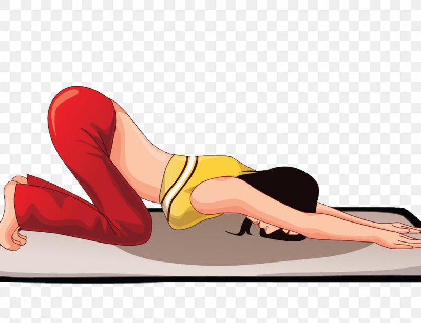 Yoga Cartoon Asana Asento Body, PNG, 1024x787px, Watercolor, Cartoon, Flower, Frame, Heart Download Free