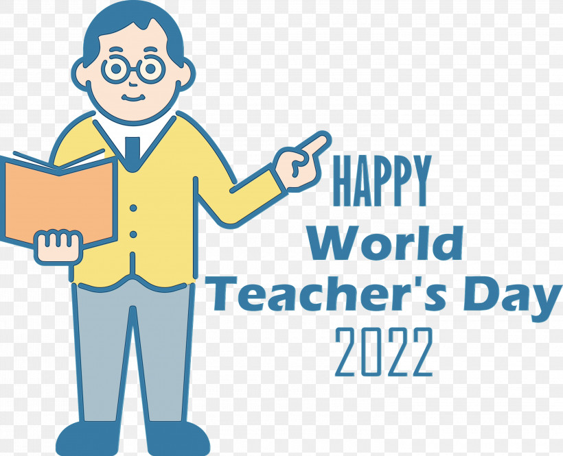 Logo Cartoon Organization Conversation Text, PNG, 3000x2435px, World Teachers Day, Behavior, Cartoon, Conversation, Happiness Download Free