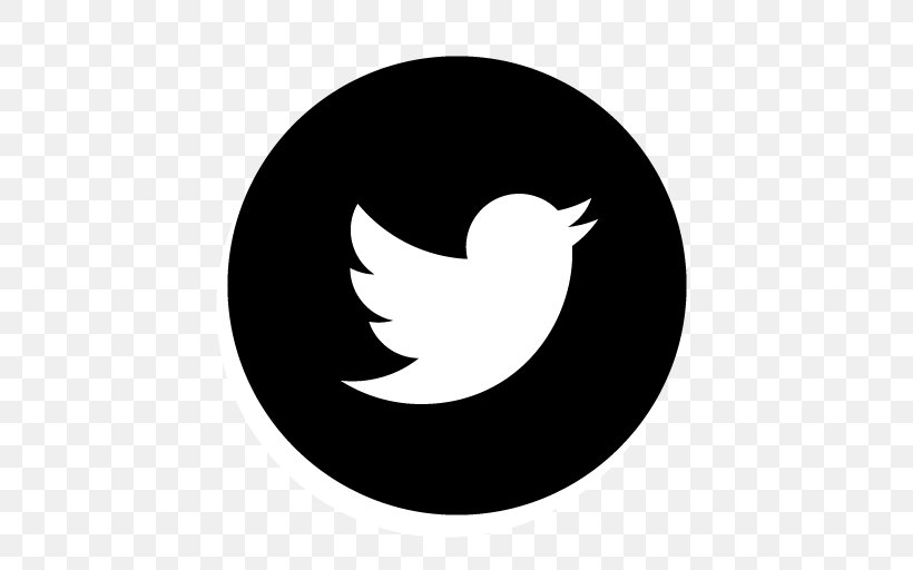 Twitter, PNG, 512x512px, Logo, Beak, Bird, Black And White, Crescent Download Free