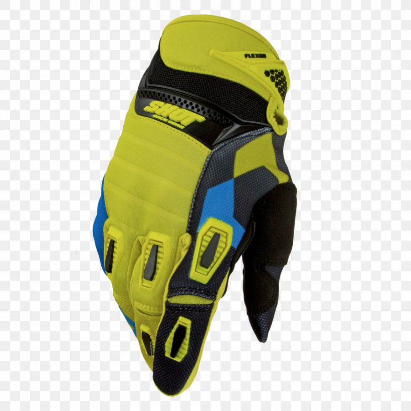 Glove T-shirt Blue Yellow Protective Gear In Sports, PNG, 900x900px, Glove, Baseball Equipment, Bicycle Glove, Blue, Bmx Download Free