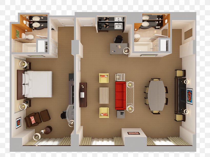Orlando Floor Plan Bedroom Suite, PNG, 1024x768px, 3d Floor Plan, Orlando, Apartment, Bed, Bedroom Download Free