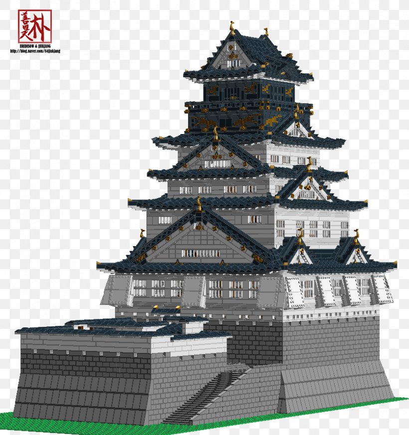 Osaka Castle LEGO Tenshu, PNG, 835x889px, Osaka Castle, Building, Castle, Chinese Architecture, Facade Download Free