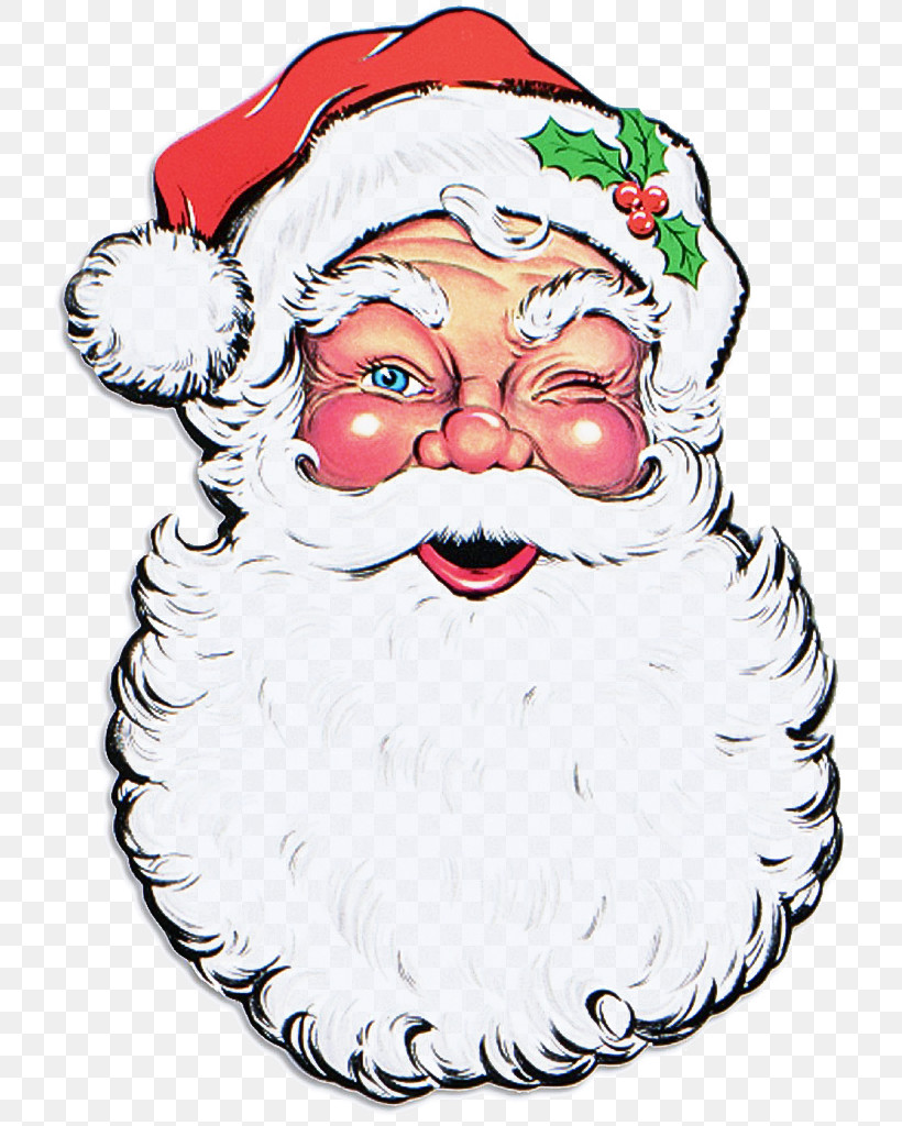 Santa Claus, PNG, 737x1024px, Santa Claus, Beard, Cartoon, Christmas, Facial Hair Download Free