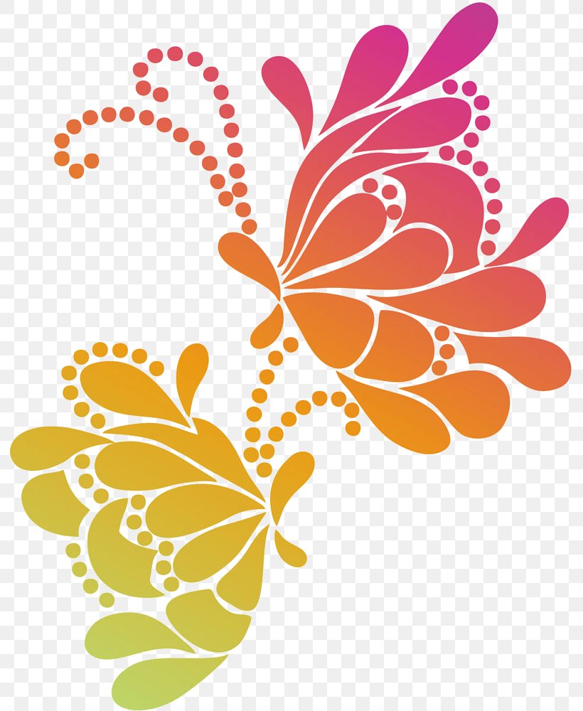Butterfly Motif Clip Art, PNG, 791x1000px, Butterfly, Animal, Art, Brush Footed Butterfly, Flora Download Free