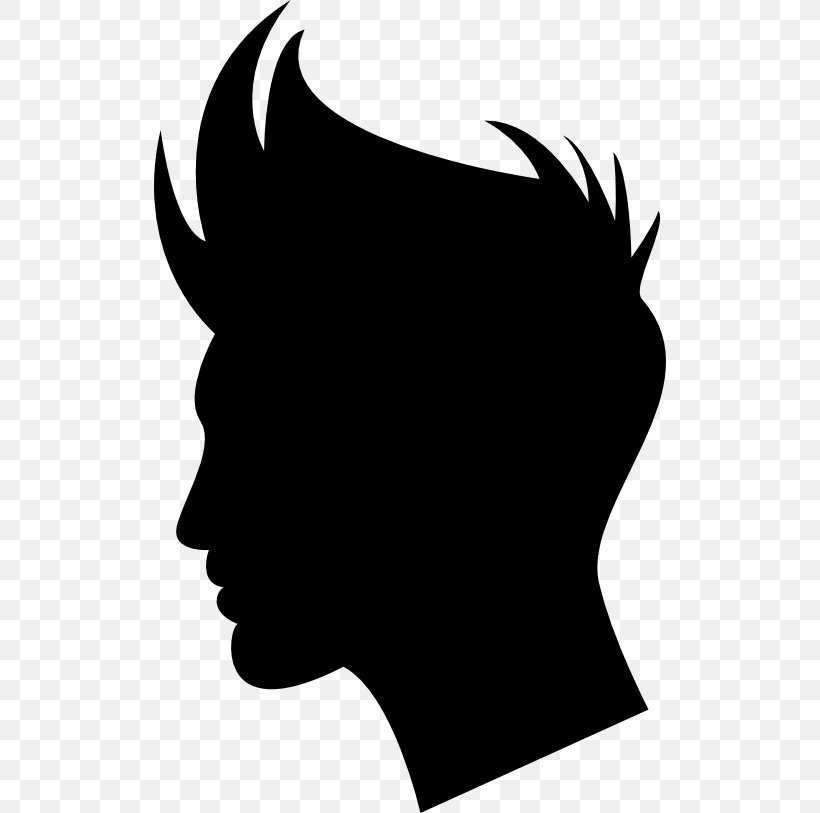 Hairstyle Silhouette Clip Art, PNG, 512x813px, Hairstyle, Artwork, Beauty Parlour, Black, Black And White Download Free