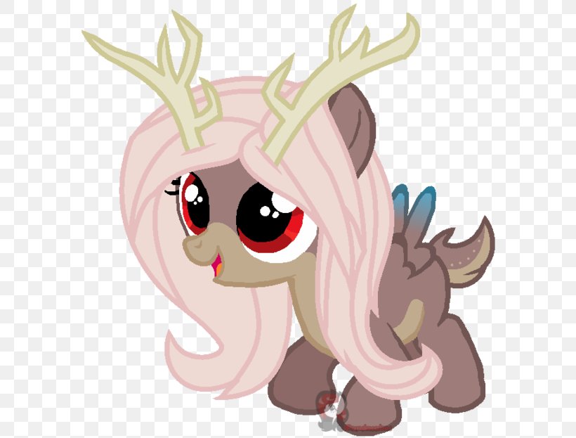 Pony Reindeer Sweetie Belle Rarity Fluttershy, PNG, 600x623px, Watercolor, Cartoon, Flower, Frame, Heart Download Free